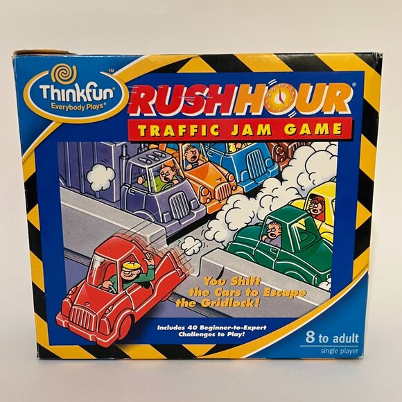 Rush Hour Traffic Jam Game Gridlock Puzzle Thinkfun toys - Picture 1 of 8